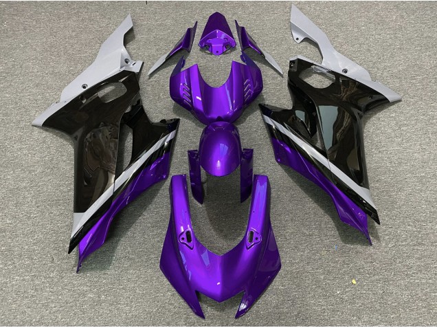 2017-2019 Cement Black and Purple Yamaha R6 Motorcycle Fairings 2017-2019 Cement Black and Purple Yamaha R6 Motorcycle Fairings