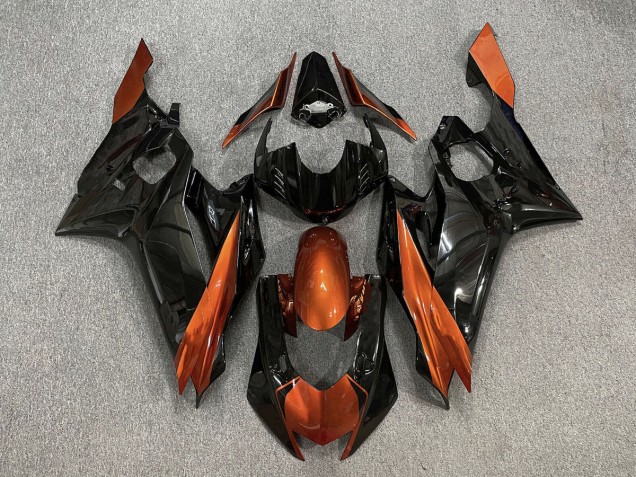 2017-2019 Gloss Black & Burnt Orange Yamaha R6 Motorcycle Fairings 2017-2019 Gloss Black & Burnt Orange Yamaha R6 Motorcycle Fairings
