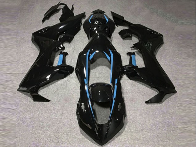 2017-2019 Gloss Black & Light Blue Lining Honda CBR1000RR Motorcycle Fairings 2017-2019 Gloss Black & Light Blue Lining Honda CBR1000RR Motorcycle Fairings