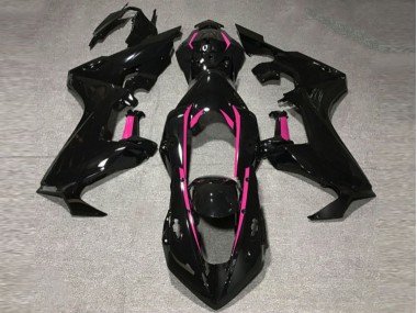 2017-2019 Gloss Black & Pink Lining Honda CBR1000RR Motorcycle Fairings