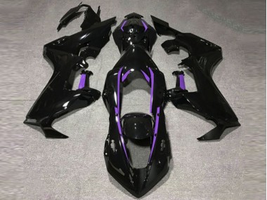 2017-2019 Gloss Black & Purple Lining Honda CBR1000RR Motorcycle Fairings