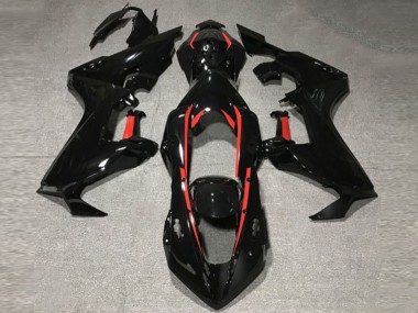 2017-2019 Gloss Black W Red Lining Honda CBR1000RR Motorcycle Fairings