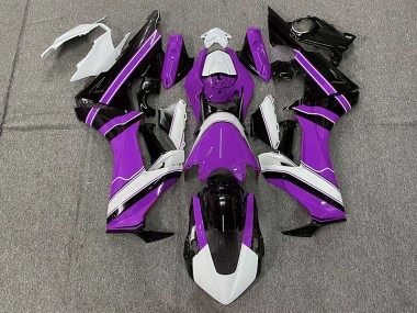 2017-2019 Gloss Purple White and Black Honda CBR1000RR Motorcycle Fairings