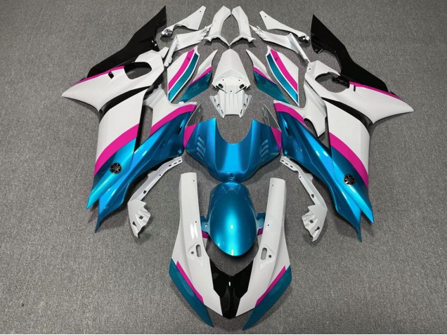 2017-2019 Light Blue and Pink Yamaha R6 Motorcycle Fairings 2017-2019 Light Blue and Pink Yamaha R6 Motorcycle Fairings