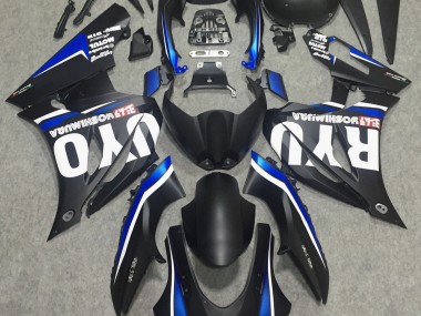 2017-2019 Matte Black & Blue Suzuki GSXR 1000 Motorcycle Fairings