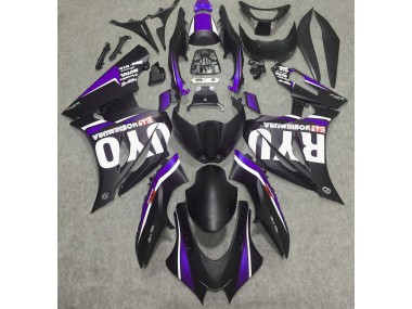 2017-2019 Matte Black & Purple Suzuki GSXR 1000 Motorcycle Fairings
