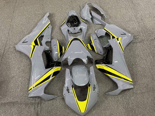 2017-2019 Nardo with Yellow Stripes Honda CBR1000RR Motorcycle Fairings 2017-2019 Nardo with Yellow Stripes Honda CBR1000RR Motorcycle Fairings