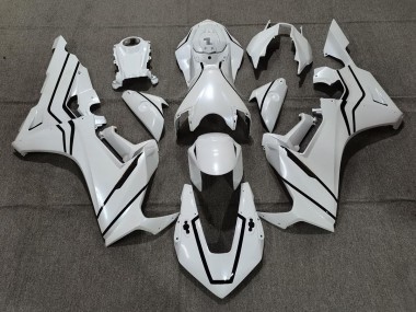 2017-2019 Pearl White & Black Lining Honda CBR1000RR Motorcycle Fairings