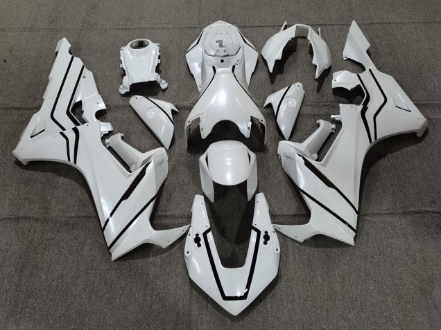 2017-2019 Pearl White & Black Lining Honda CBR1000RR Motorcycle Fairings 2017-2019 Pearl White & Black Lining Honda CBR1000RR Motorcycle Fairings