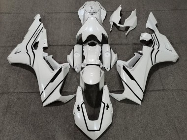 2017-2019 Pearl White and Black Honda CBR1000RR Motorcycle Fairings
