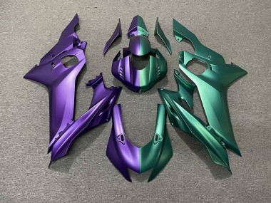 2017-2019 Purple and Green Split Yamaha R6 Motorcycle Fairings