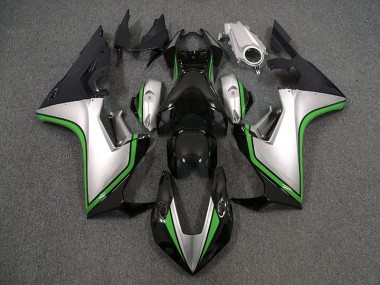 2017-2019 Silver and Black & Green Honda CBR1000RR Motorcycle Fairings