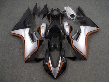 2017-2019 Silver and Black & Orange Honda CBR1000RR Motorcycle Fairings
