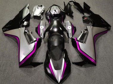 2017-2019 Silver and Black & Pink Honda CBR1000RR Motorcycle Fairings