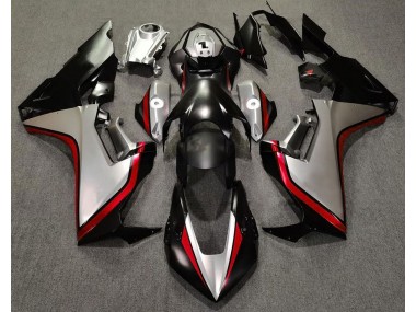 2017-2019 Silver and Black & Red Honda CBR1000RR Motorcycle Fairings