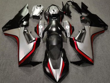 2017-2019 Silver and Black & Red Honda CBR1000RR Motorcycle Fairings