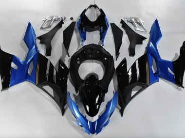 2018-2020 Blue and Black Kawasaki Ninja 400 Motorcycle Fairings