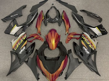 2018-2020 Liquid Orange and Gray Kawasaki Ninja 400 Motorcycle Fairings