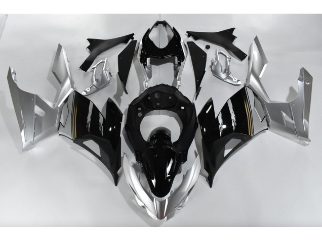 2018-2020 Silver and Black Kawasaki Ninja 400 Motorcycle Fairings 2018-2020 Silver and Black Kawasaki Ninja 400 Motorcycle Fairings