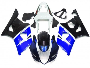 2003-2004 Blue and Black Gloss Custom Style Suzuki GSXR 1000 Motorcycle Fairings