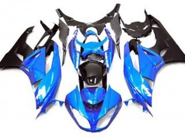 2009-2012 Gloss Blue Style Kawasaki ZX6R Motorcycle Fairings