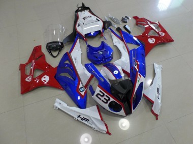 2009-2018 Blue and Red BMW S1000RR Motorcycle Fairings