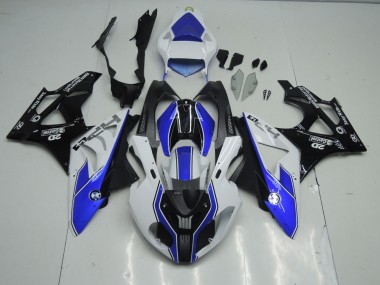 2009-2018 Blue and White BMW S1000RR Motorcycle Fairings
