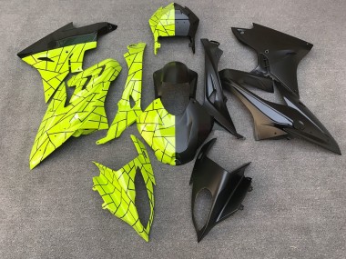2009-2018 Bright Yellow and Matte Black BMW S1000RR Motorcycle Fairings